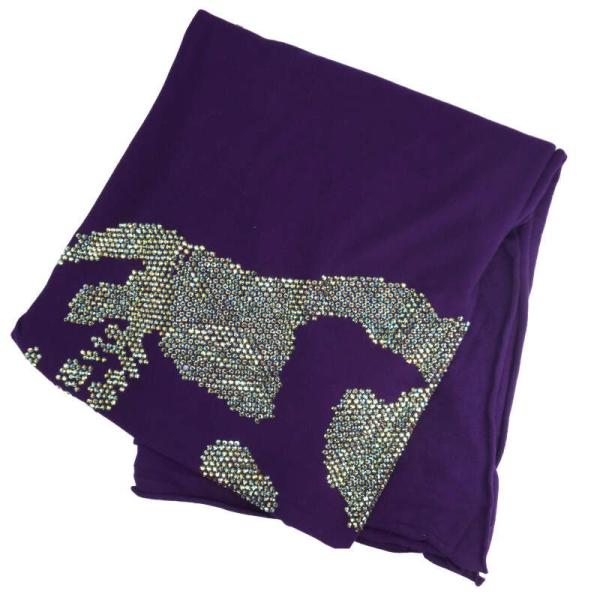 ルシアンペラフィネ スカルデザインブランケット 中古 BS99