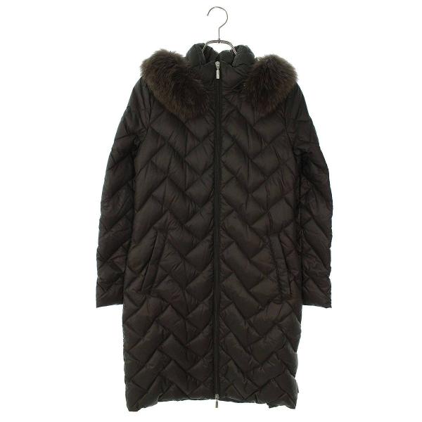 モンクレール MONCLER サイズ:0 ファーフード付きダウンジャケット 中古 BS99