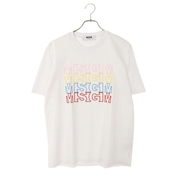 エムエスジーエム サイズ:S ロゴ刺繍Tシャツ 中古 BS99