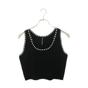 クロムハーツ サイズ:L CH Plus Jacquard Cropped Tank Top CHプラス ジャカードクロップドタンクトップ 中古 OS06