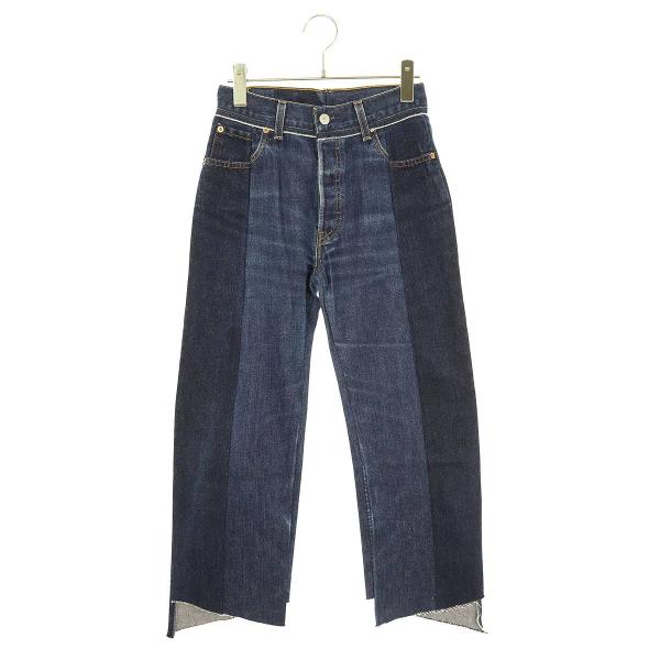 ヴェトモン VETEMENTS WSS18PA3 サイズ:XS 再構築 カットオフデニムパンツ 中古...