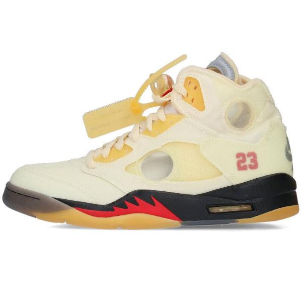 ナイキ オフホワイト NIKE OFF-WHITE AIR JORDAN 5 SAIL DH8565...