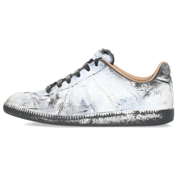 メゾンマルジェラ サイズ:36 REPLICA ジャーマントレーナー ペンキ加工ローカットスニーカー...