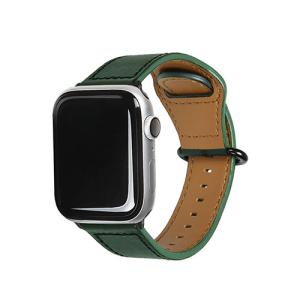 EGARDEN GENUINE LEATHER STRAP for Apple Watch 41/40/38mm Apple Watch用バンド ディープグリーン EGD20603AW｜rinkobe