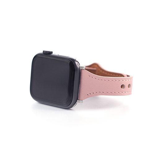 WEARPLANET Slim Line フラット本革バンド for Apple Watch 45/...