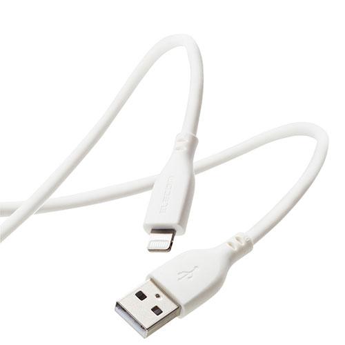 〔5本セット〕 エレコム iPhone充電ケーブル ライトニング USB-A 1m 高耐久 ホワイト...