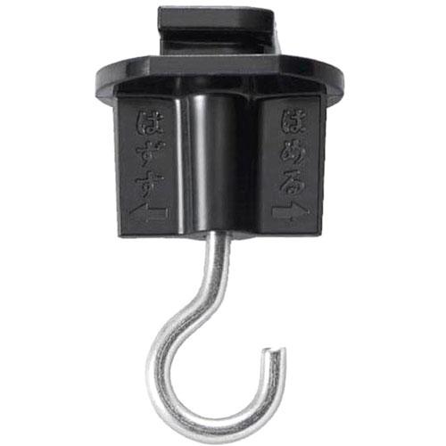 〔10個セット〕 YAZAWA ライティングダクト用吊りフック ブラック SF85442BKX10