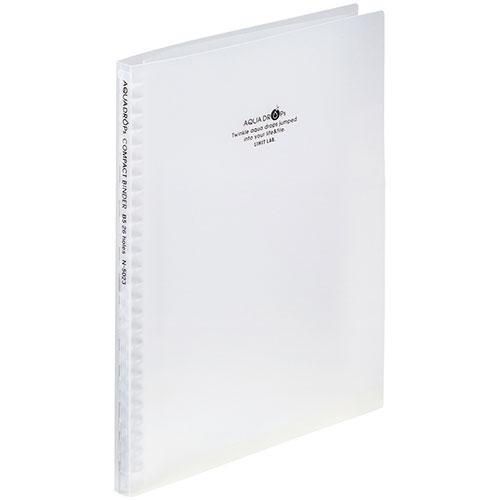 〔10個セット〕 LIHIT LAB. コンパクトバインダー B5S 40枚 乳白 N-5023-1...