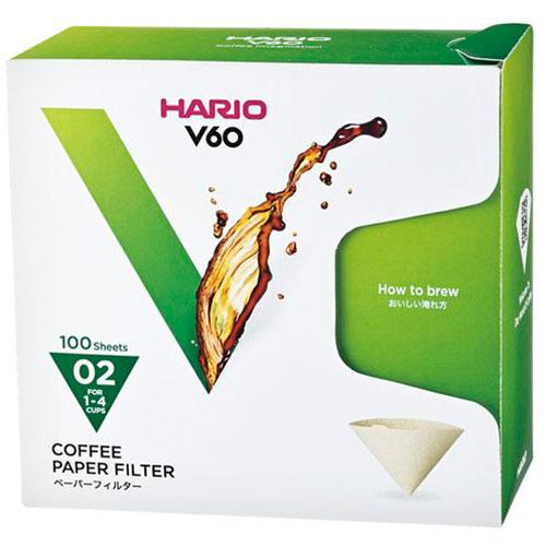 〔5セット〕 HARIO V60用ペーパーフィルターM 1~4杯用 100枚入 VCF-02-100...
