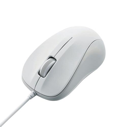 エレコム 法人向けマウス/USB光学式有線マウス/3ボタン/Sサイズ/EU RoHS指令準拠/ホワイ...