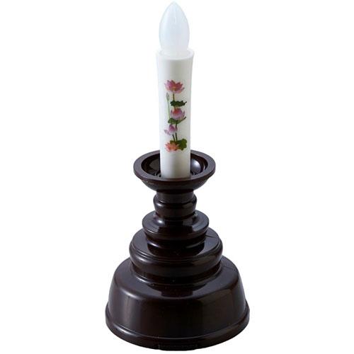 スマイルキッズ 安心の絵ろうそくミニ テスト用電池つき ブラウン ARO-5210DB