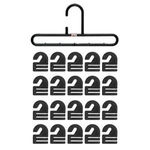 シンコーハンガー F-FIt ネクタイハンガー(フック20枚付) ブラック SC32886
