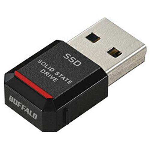 BUFFALO バッファロー SSD-PST250U3BA 外付けSSD 極小サイズ 250GB S...