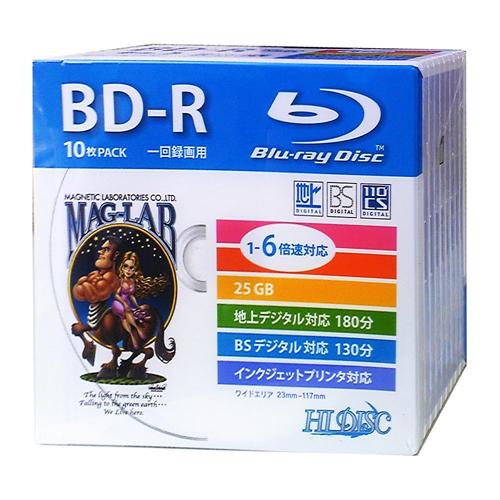 HIDISC BD-R 録画用5mmスリムケース10P HDBD-R6X10SC