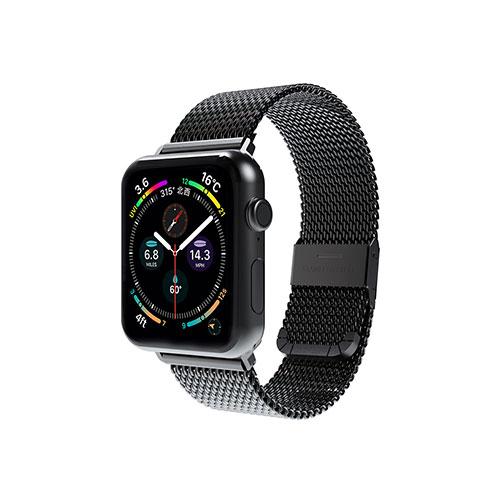 miak CLIP MESH BAND for Apple Watch 41/40/38mm ブラッ...