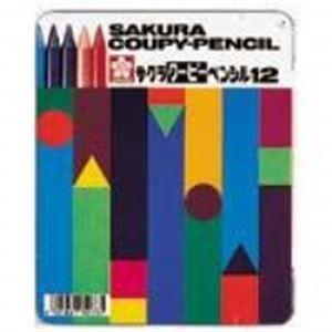 (まとめ)サクラクレパス クーピーペンシル FY12 12色 缶入 〔×5セット〕｜rinkobe