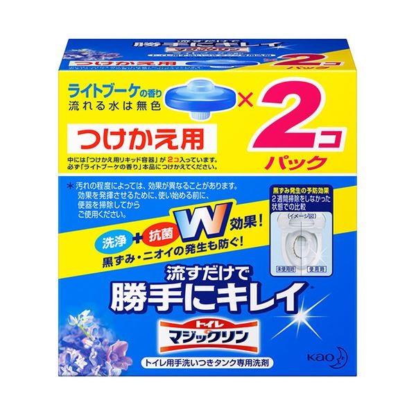 (まとめ)花王 トイレマジックリン流すだけで勝手にキレイ ライトブーケの香り つけかえ用 80g 1...
