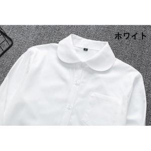 白シャツレディース長袖ワイシャツブラウススオフ...の詳細画像2