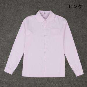 白シャツレディース長袖ワイシャツブラウススオフ...の詳細画像3