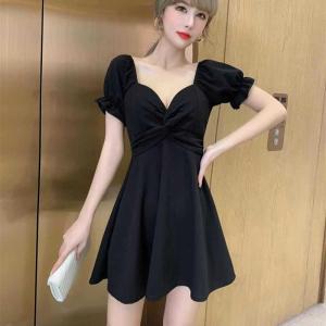 ワンピース レディース ショート ドレス パーティー キャバドレス ミニ丈 サマーウェア 半袖 制服 発表会 ナイトクラブ おしゃれ 夏 お呼ばれ