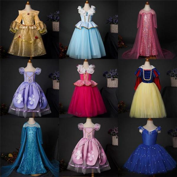 プリンセス ワンピース 子供 衣装 仮装 ハロウィン衣装 9タイプ 可愛いドレス