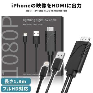 ミラーリング iPhone ケーブル HDMI 変換 Lightning iPhoneの画面をテレビや モニターに youtube アダプター｜rinkunshop