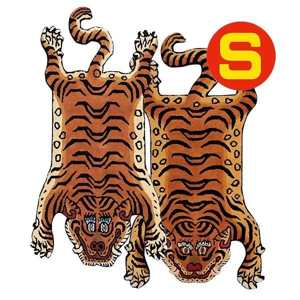 チベタン タイガー ラグ マット 【S】Tibetan Tiger Rug 虎型 マット 100cm