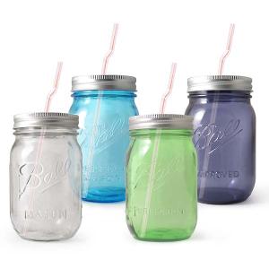 Ball 【ボール】ハンドル メイソンジャー 16oz ストロー ドリンク マグ