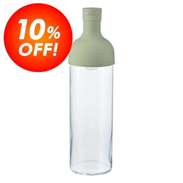 ≪特別価格≫ハリオ（HARIO）フィルターインボトル750ml（スモーキーグリーン）【製造元出荷】