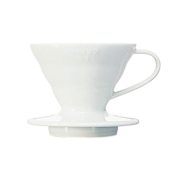 ハリオ（HARIO)　V60 透過ドリッパー 01 セラミック W【製造元出荷】