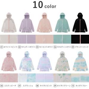 ラッシュガード キッズ フリルパーカー 水着用...の詳細画像1