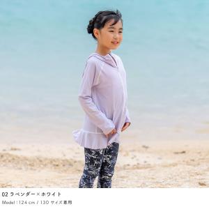 ラッシュガード キッズ フリルパーカー 水着用...の詳細画像4
