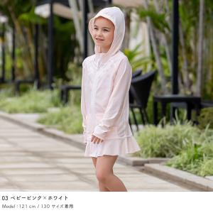 ラッシュガード キッズ フリルパーカー 水着用...の詳細画像5
