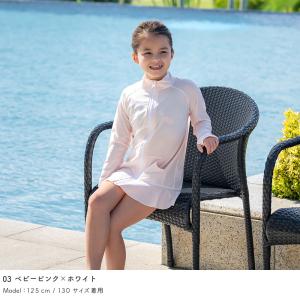 ラッシュガード キッズ フリルスタンドカラー ...の詳細画像5