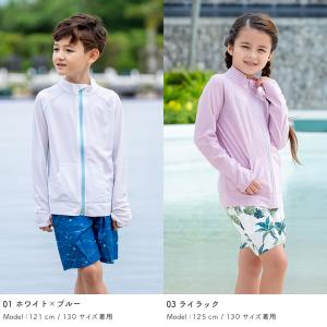 ラッシュガード キッズ スタンドカラー 水着用...の詳細画像4