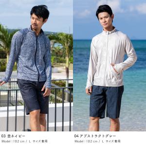 ラッシュガード メンズ スタンドカラー 立ち襟...の詳細画像4