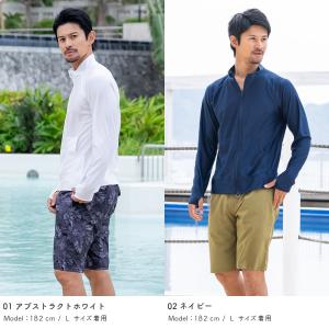 ラッシュガード メンズ スタンドカラー 立ち襟...の詳細画像3