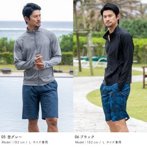 ラッシュガード メンズ スタンドカラー 立ち襟...の詳細画像5