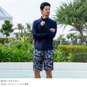 ラッシュガード メンズ スタンドカラー 立ち襟...の詳細画像4