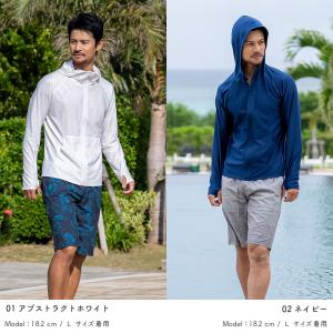 ラッシュガード メンズ パーカー 水着用 長袖...の詳細画像4