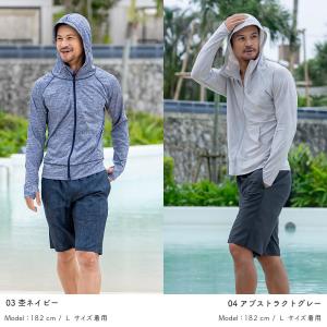 ラッシュガード メンズ パーカー 水着用 長袖...の詳細画像5