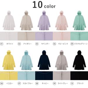 ラッシュガード レディース パーカーロング丈 ...の詳細画像1
