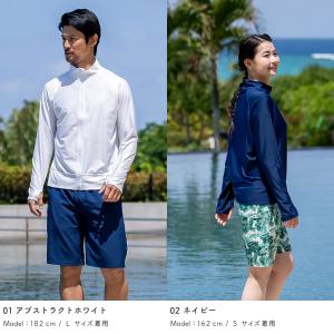 ラッシュガード ユニセックス ジップポケット付...の詳細画像3