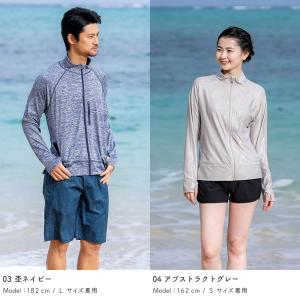 ラッシュガード ユニセックス ジップポケット付...の詳細画像4