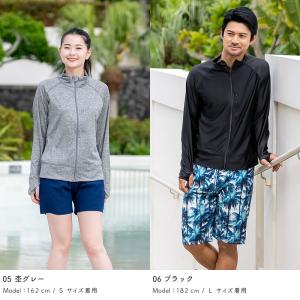 ラッシュガード ユニセックス ジップポケット付...の詳細画像5