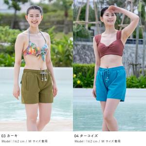 サーフパンツ レディース ミドル丈 水着 ボー...の詳細画像5