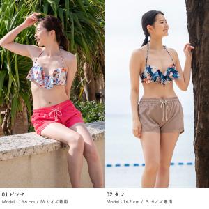サーフパンツ レディース ショート丈 水着 ボ...の詳細画像3
