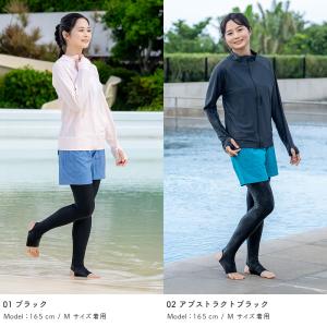 ラッシュガード レディース トレンカ 体型カバ...の詳細画像3