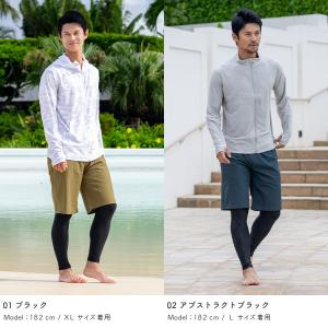 ラッシュガード メンズ レギンス 10分丈 体...の詳細画像3