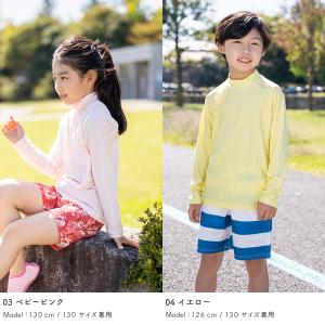 ラッシュガード キッズ 長袖Tシャツ 立ち襟 ...の詳細画像4